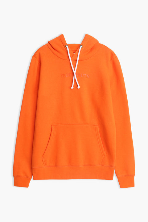 Boys Branded Pullover Hoodie - Orange