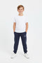Boys Branded Fleece Trouser - Navy