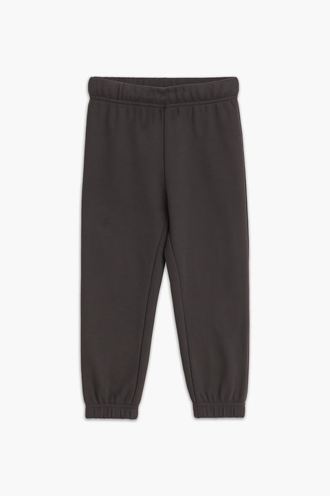 Boys Branded Terry Trouser - Charcoal