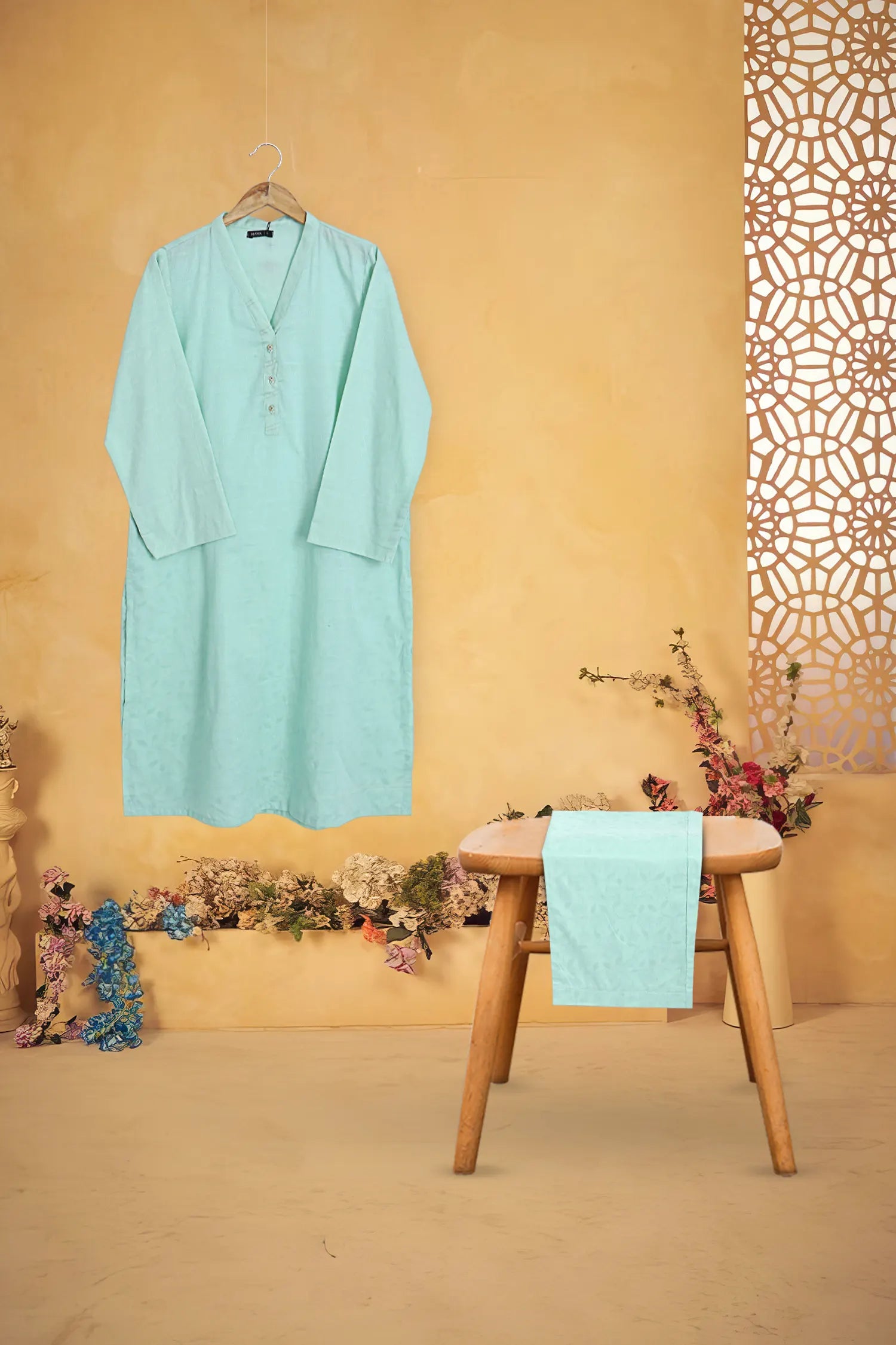 2 PIECE PRINTED JACQUARD SUIT
