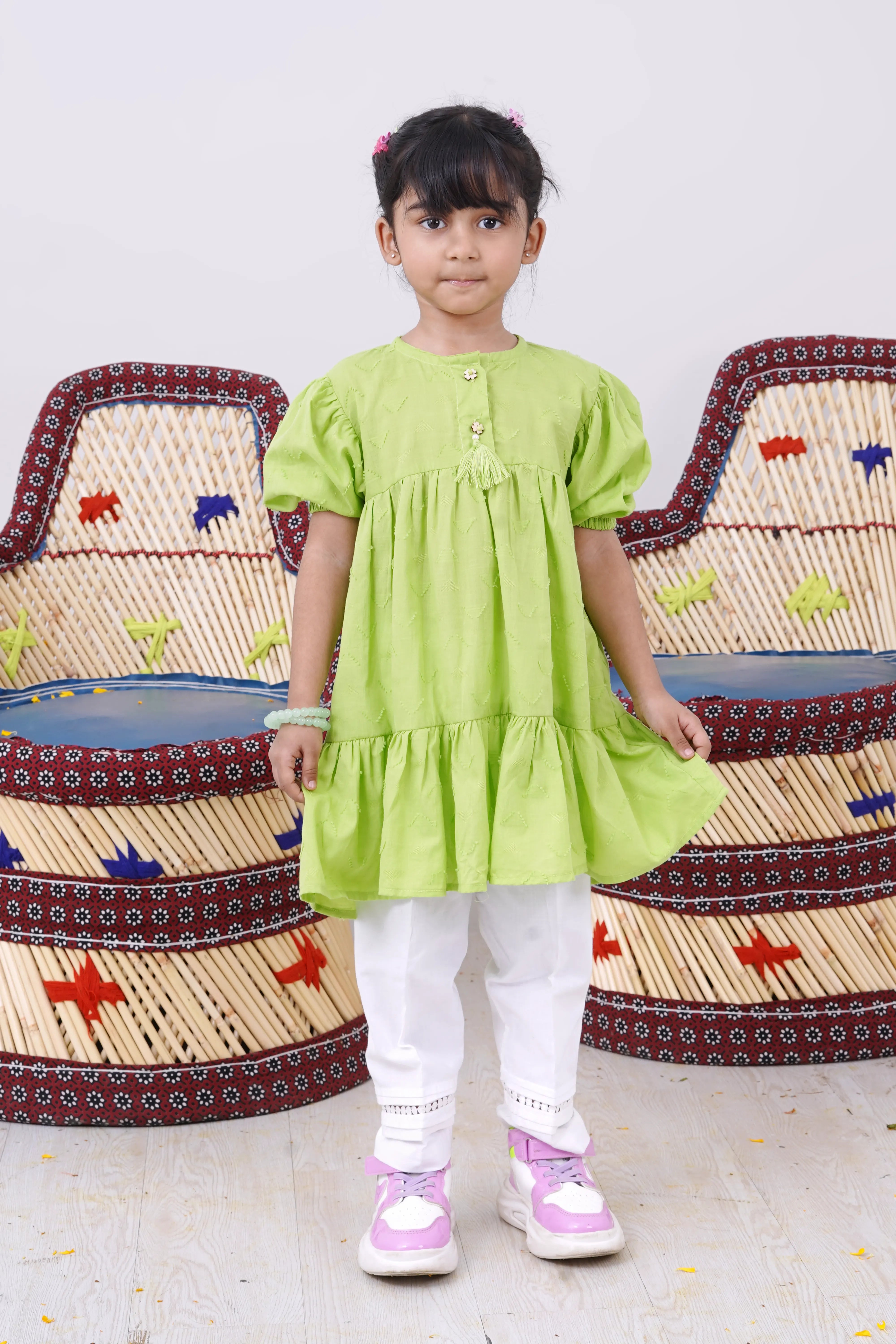 EMB JACQUARD FROCK