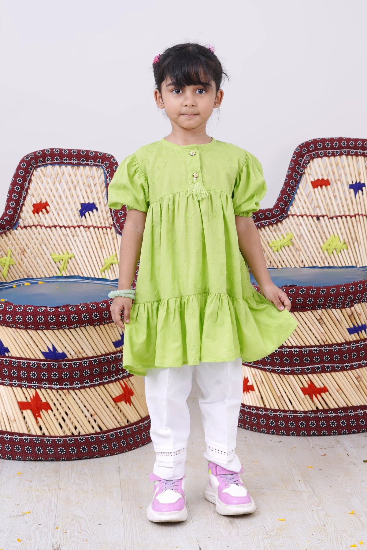 EMB JACQUARD FROCK