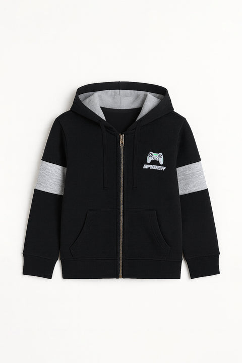 Graphic Zipper Hoodie