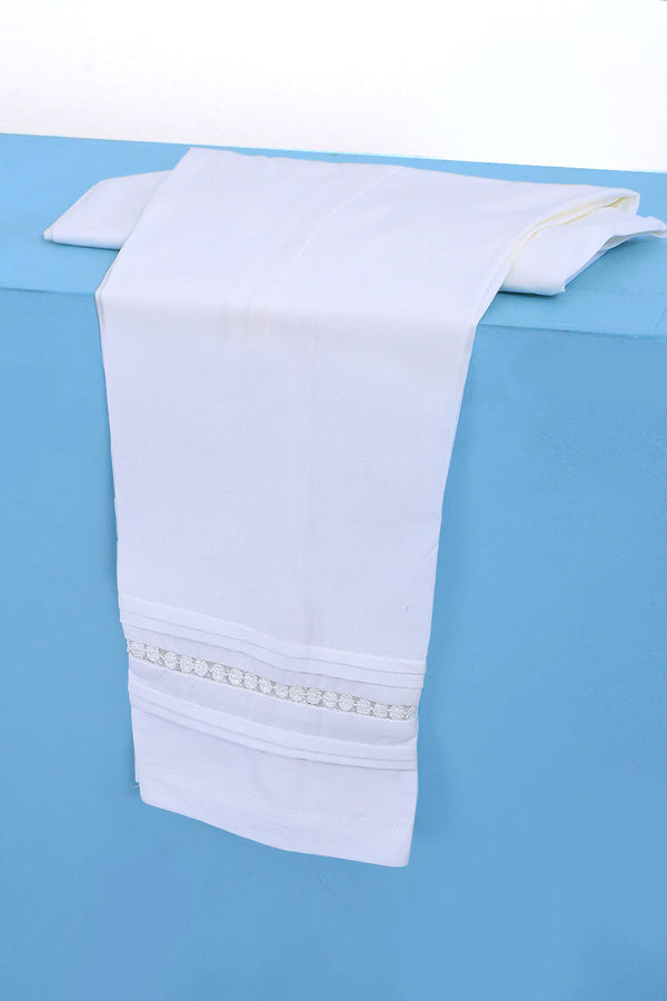 SOLID COTTON TROUSER