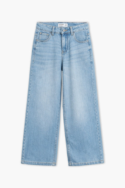 Girls Branded Denim pant - L/Blue