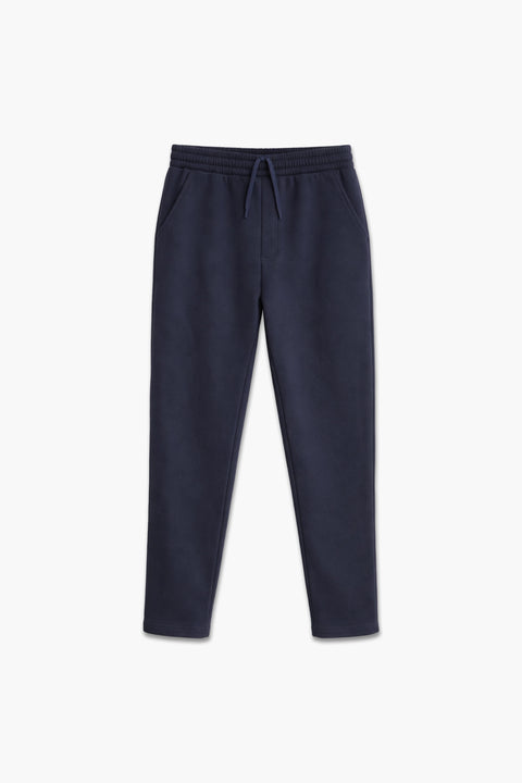 Men Branded Fleece Pajama - Navy