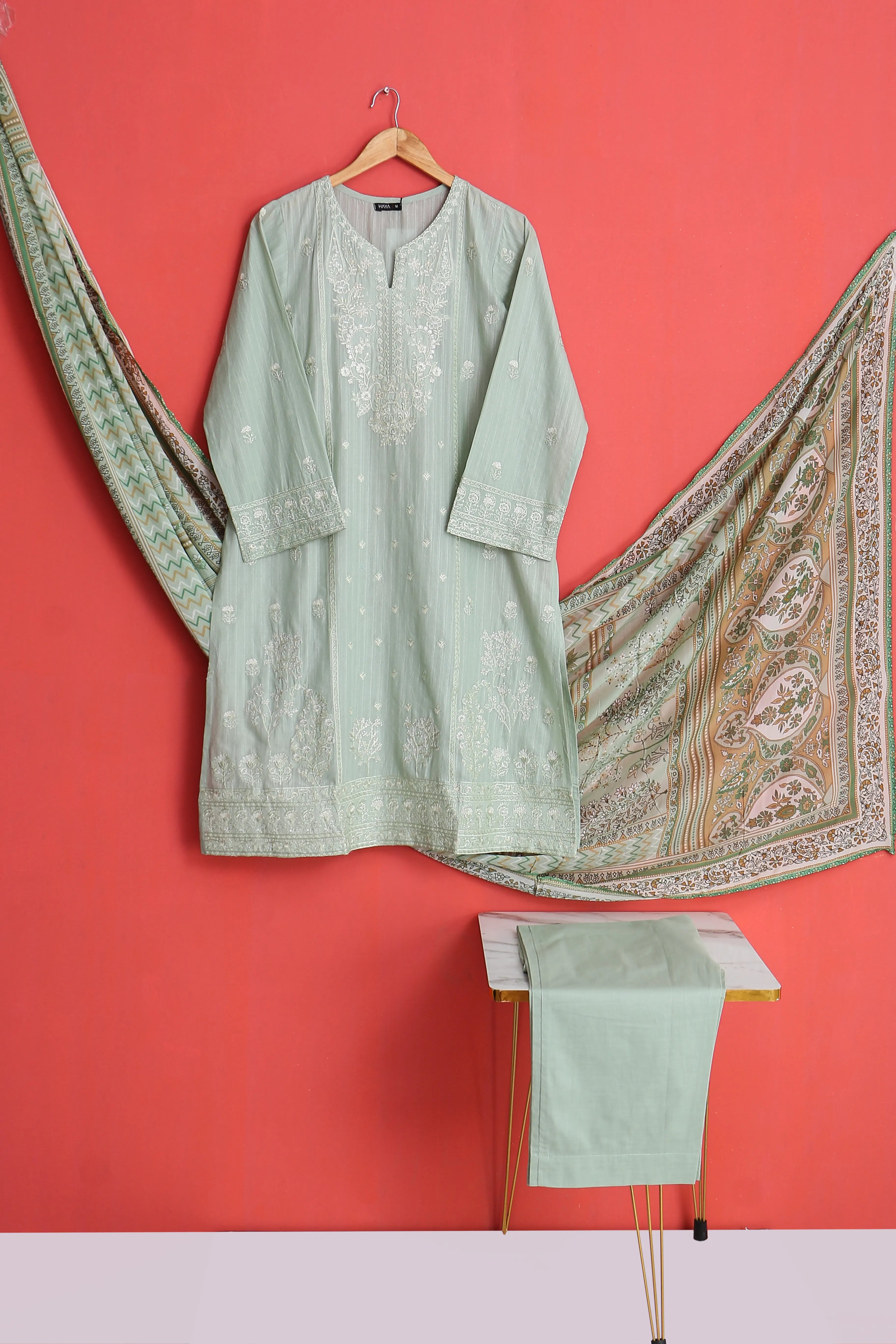 3 PIECE LAWN EMB SUITS