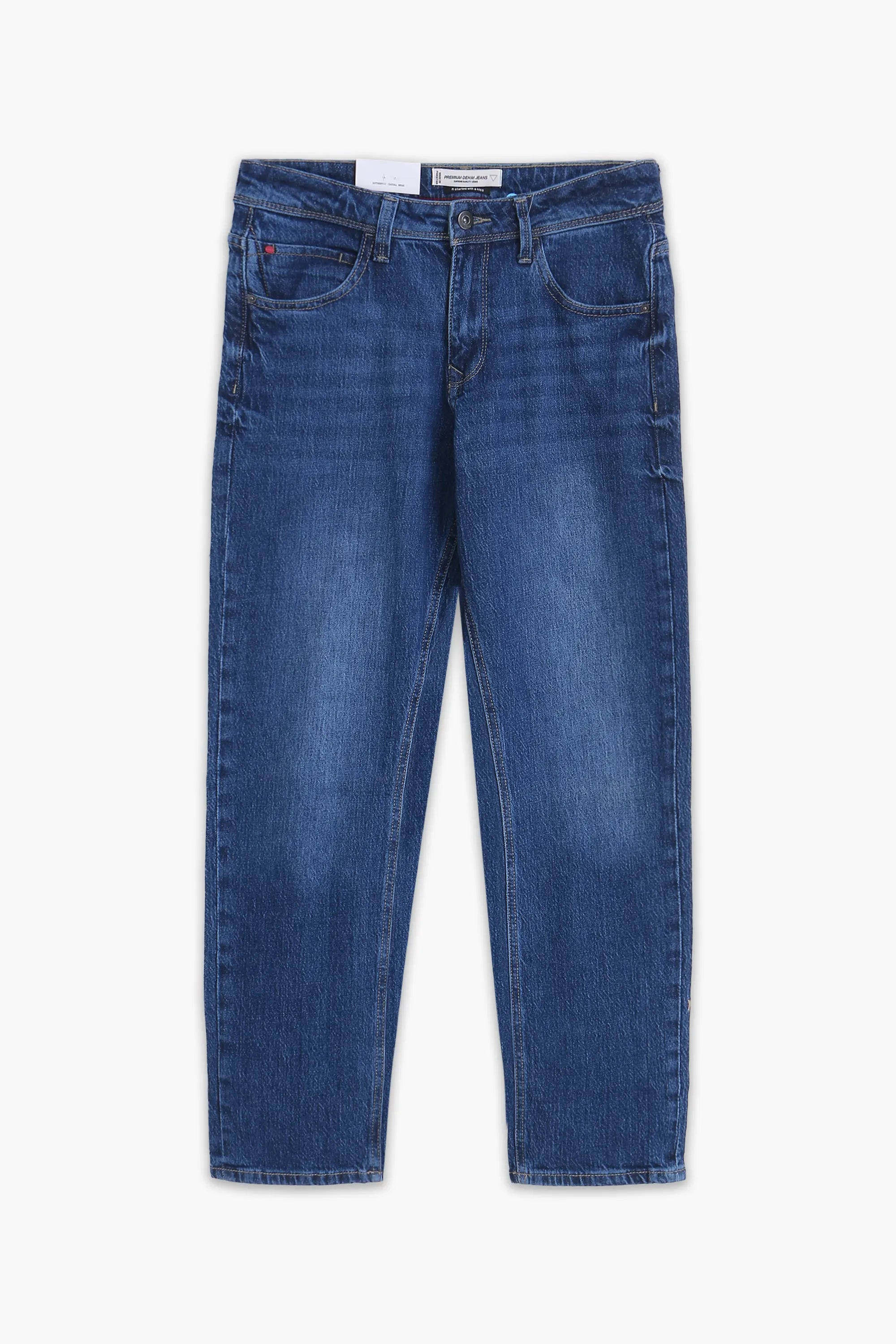 Women's Premium Denim Pant - D/Blue