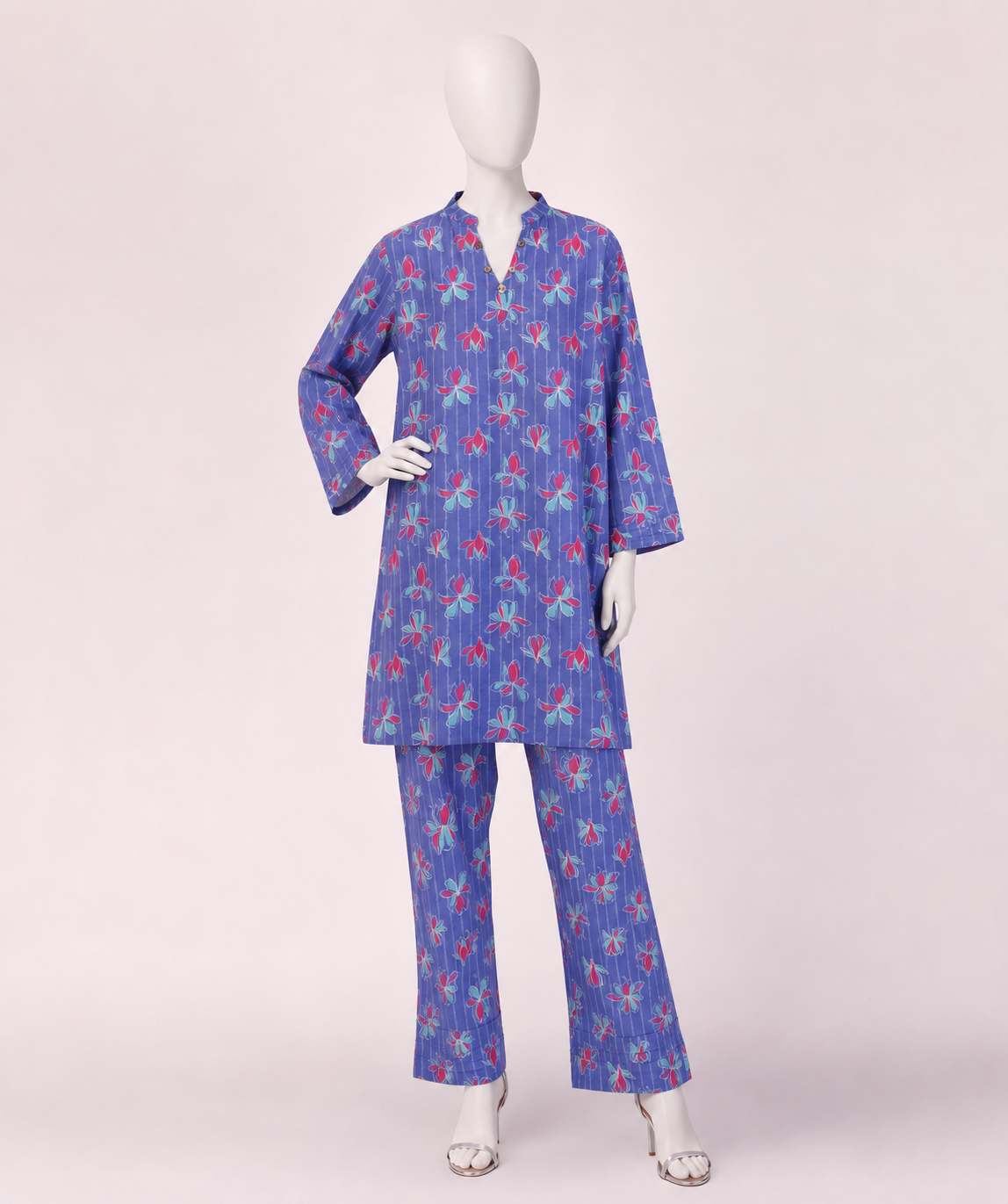 2 PIECE PRINTED KHADDAR SUIT
