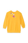 Girls Graphic Sweatshirt GSS24-03 - Spectra yellow