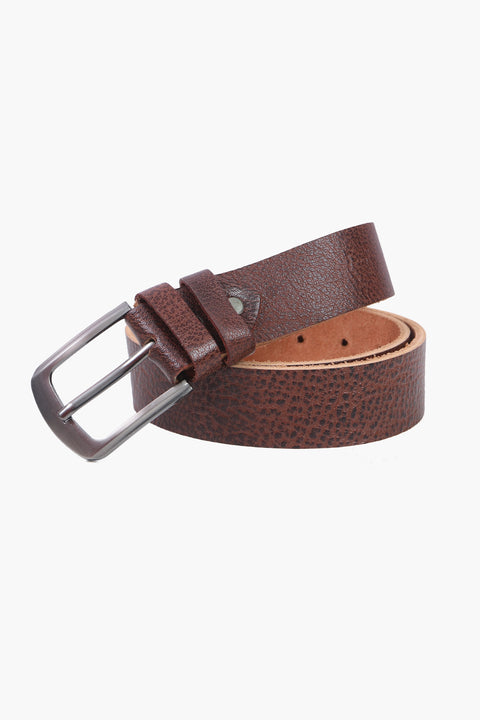 Men Leather Belt - Brown