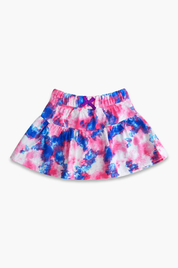 Girls Graphic Cotton Mini Skirt - Multi