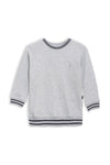 Boys Cuff Tipping Sweatshirt BS-06 - heather Grey