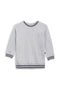 Boys Cuff Tipping Sweatshirt BS-06 - heather Grey