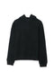 Men Branded Embellish Fleece Hoodie - Black