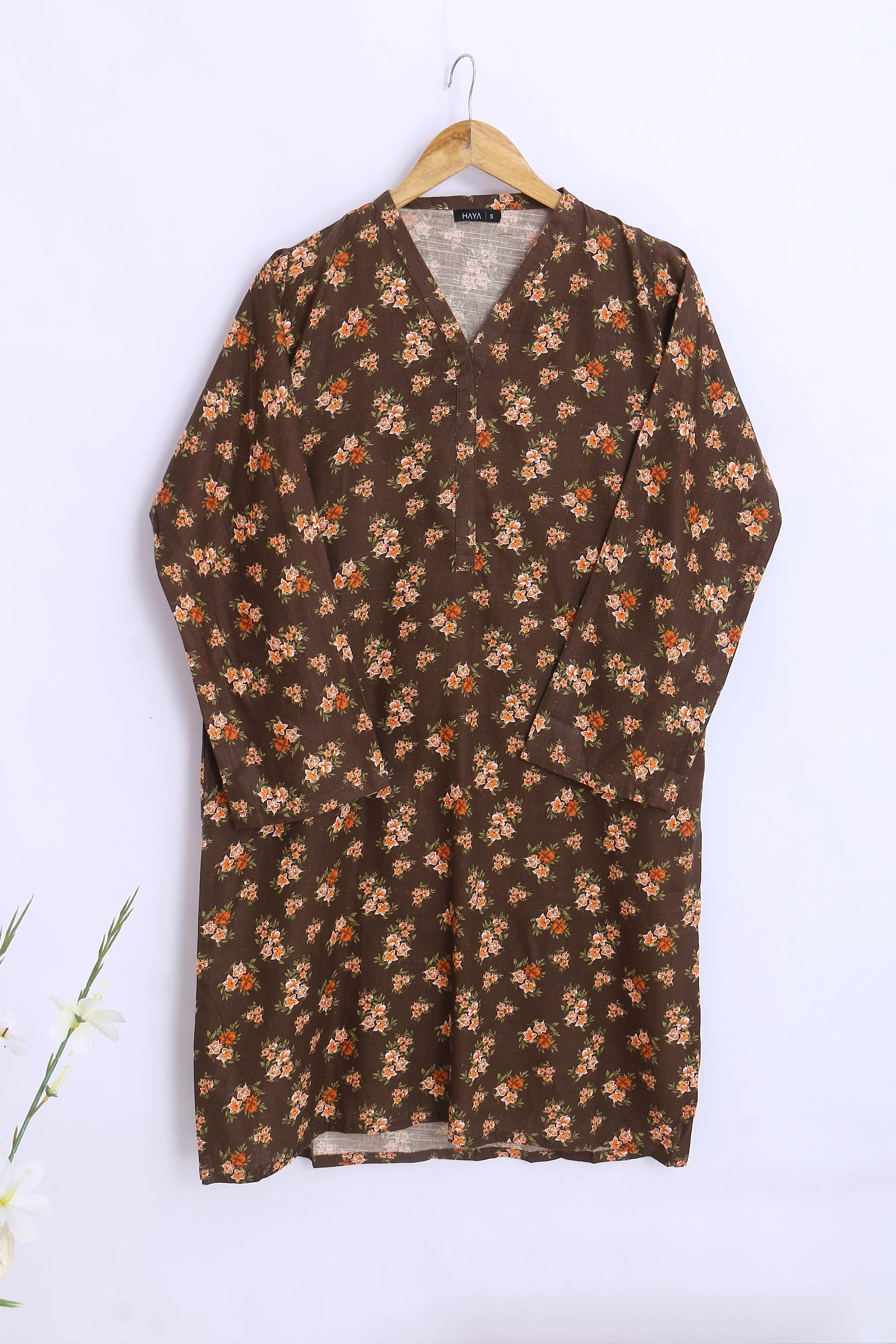 PRINTED KHADDAR SHIRT