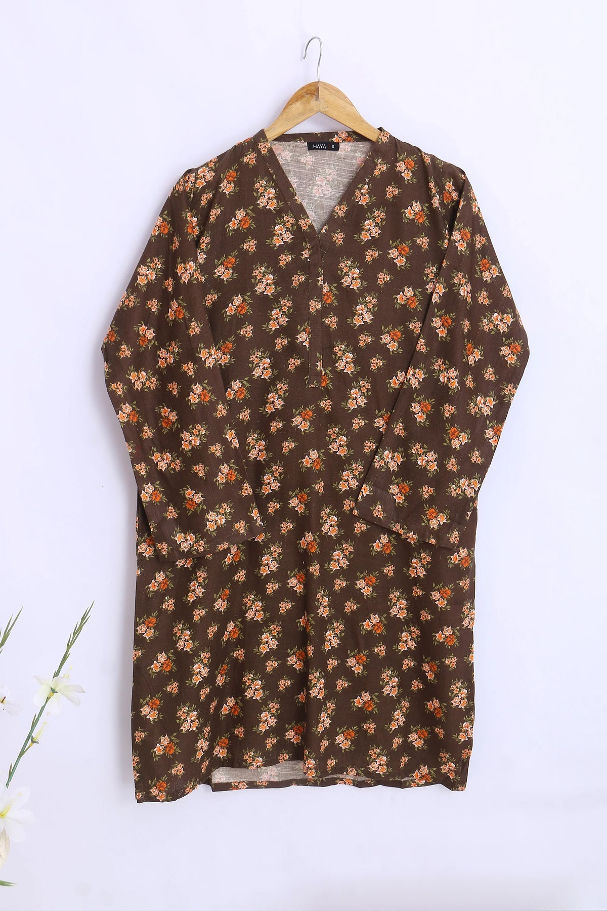 PRINTED KHADDAR SHIRT