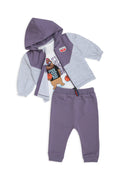 Boys Graphic 3-Piece Suit 1198/9-A - Purple