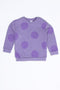 Girls Branded Graphic Fleece Sweatshirt - Purple