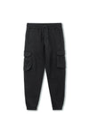 Men branded Cargo Trouser - Black