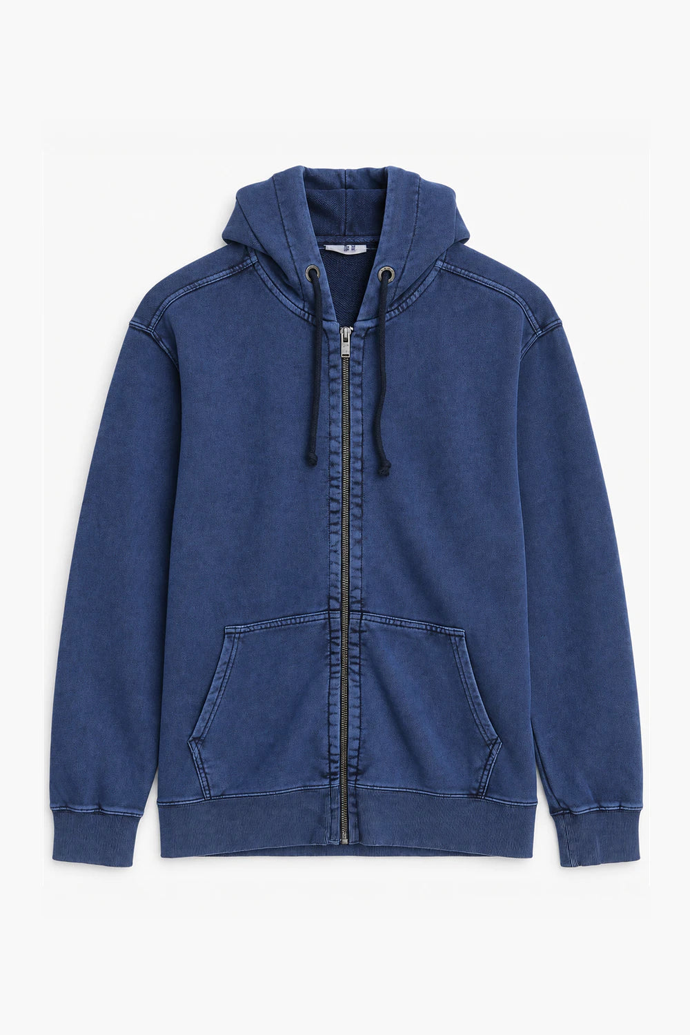 Men Branded Hoodie Zipper - Blue