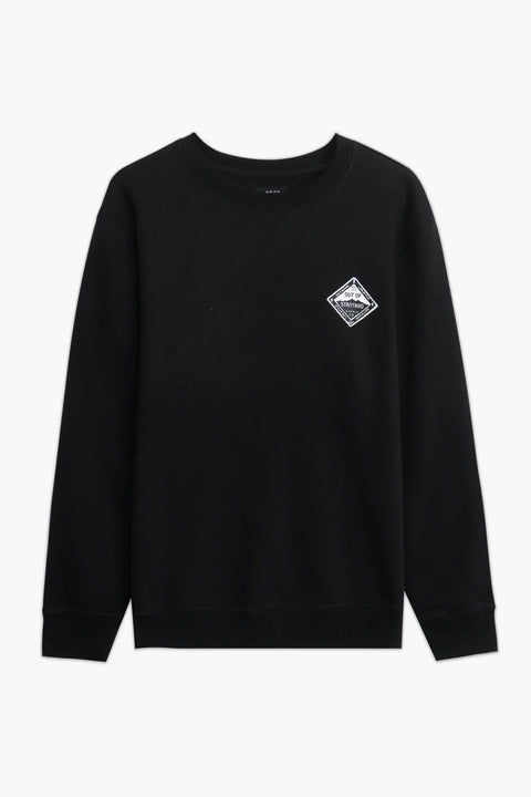 Men Branded Basic Sweatshirt - Black