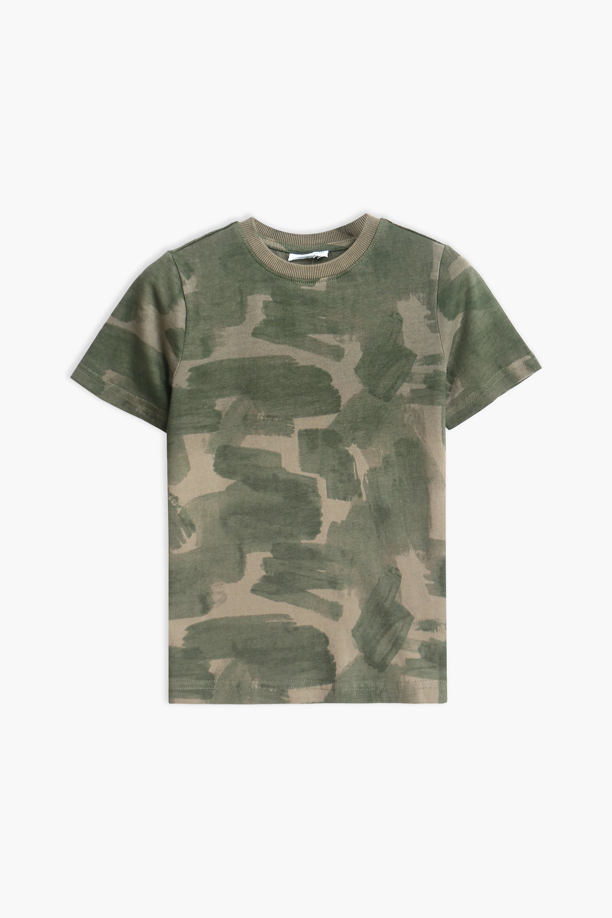 Boys Branded T-Shirt - Camouflage