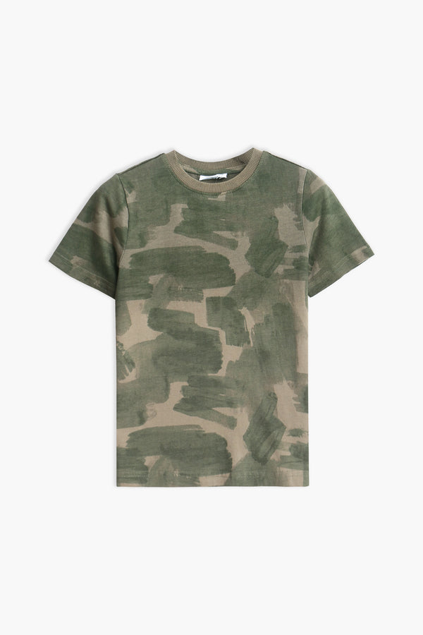 Boys Branded T-Shirt - Camouflage