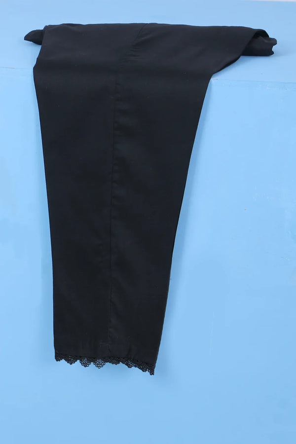 SOLID COTTON TROUSER