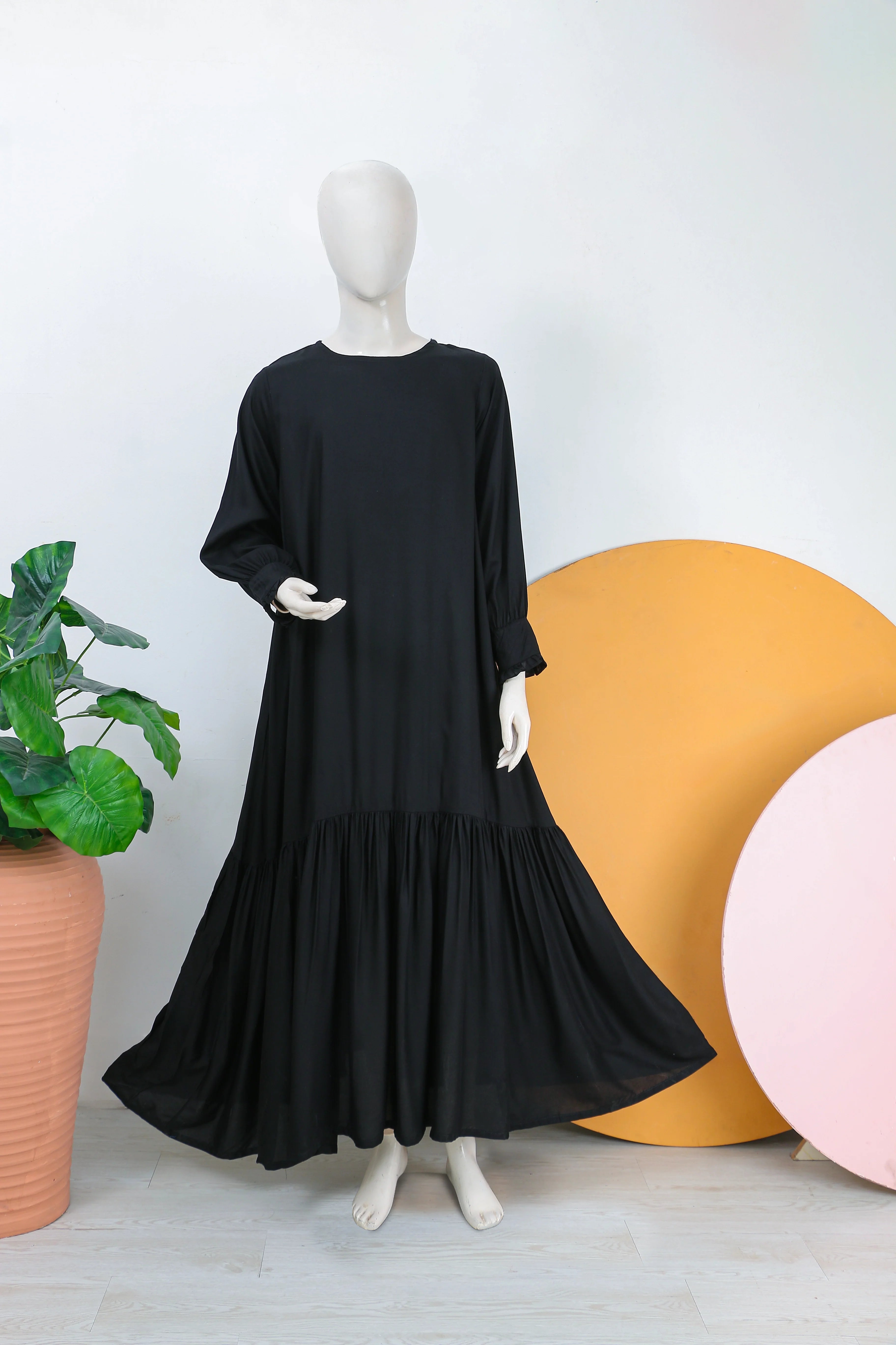 VISCOSE LONG DRESS