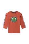 Boy Branded Graphic Tee F/S - Rust