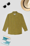 Boys Casual Shirt BS23-10 Olive