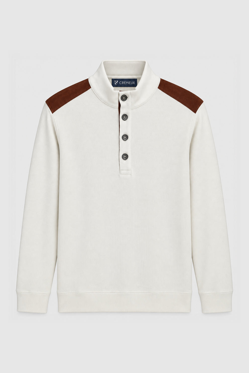 Men Branded Mockneck - Fawn
