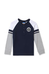 Boy Branded Raglan Tee F/S - Navy