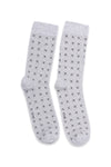 Men Printed Long Socks - heather Grey
