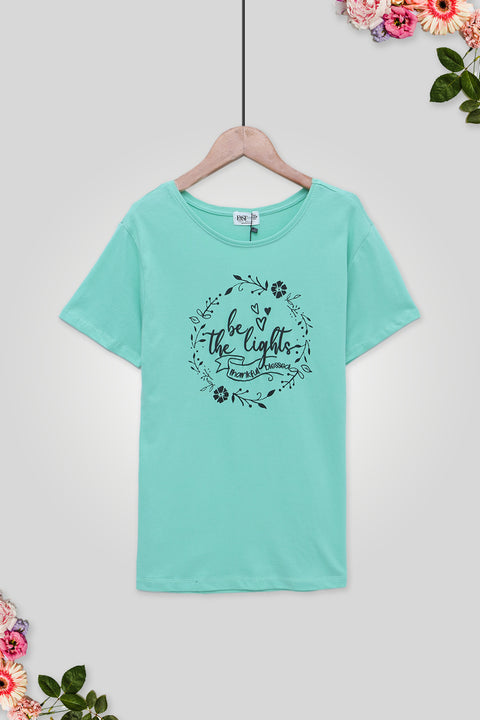 Women's Graphic T-Shirt WT08 - nept Green