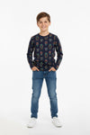 Boy Branded Graphic T-shirt F/S - Navy
