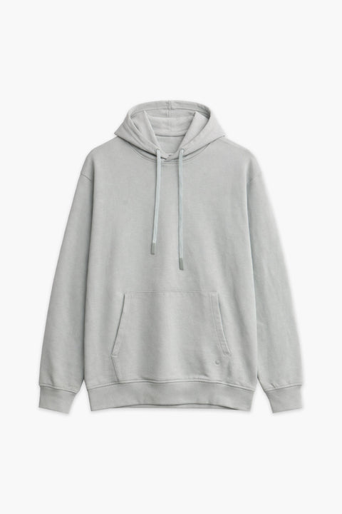 Men Branded Pullover Hoodie - L/Grey