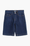 Boys Branded Denim Short - N/Blue