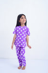 Girls Graphic Loungewear Suit GLS24#01 - Purple