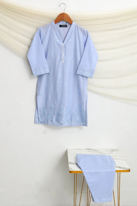 2 PIECE EMB LAWN SUIT