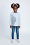 Girls Branded Graphic T-Shirt F/S - L/Blue