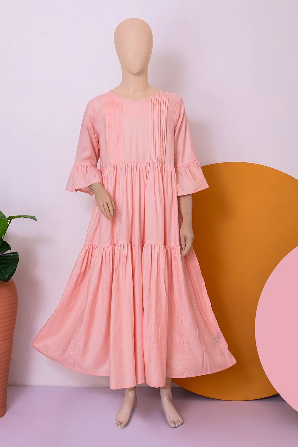 JACQUARD LONG DRESS