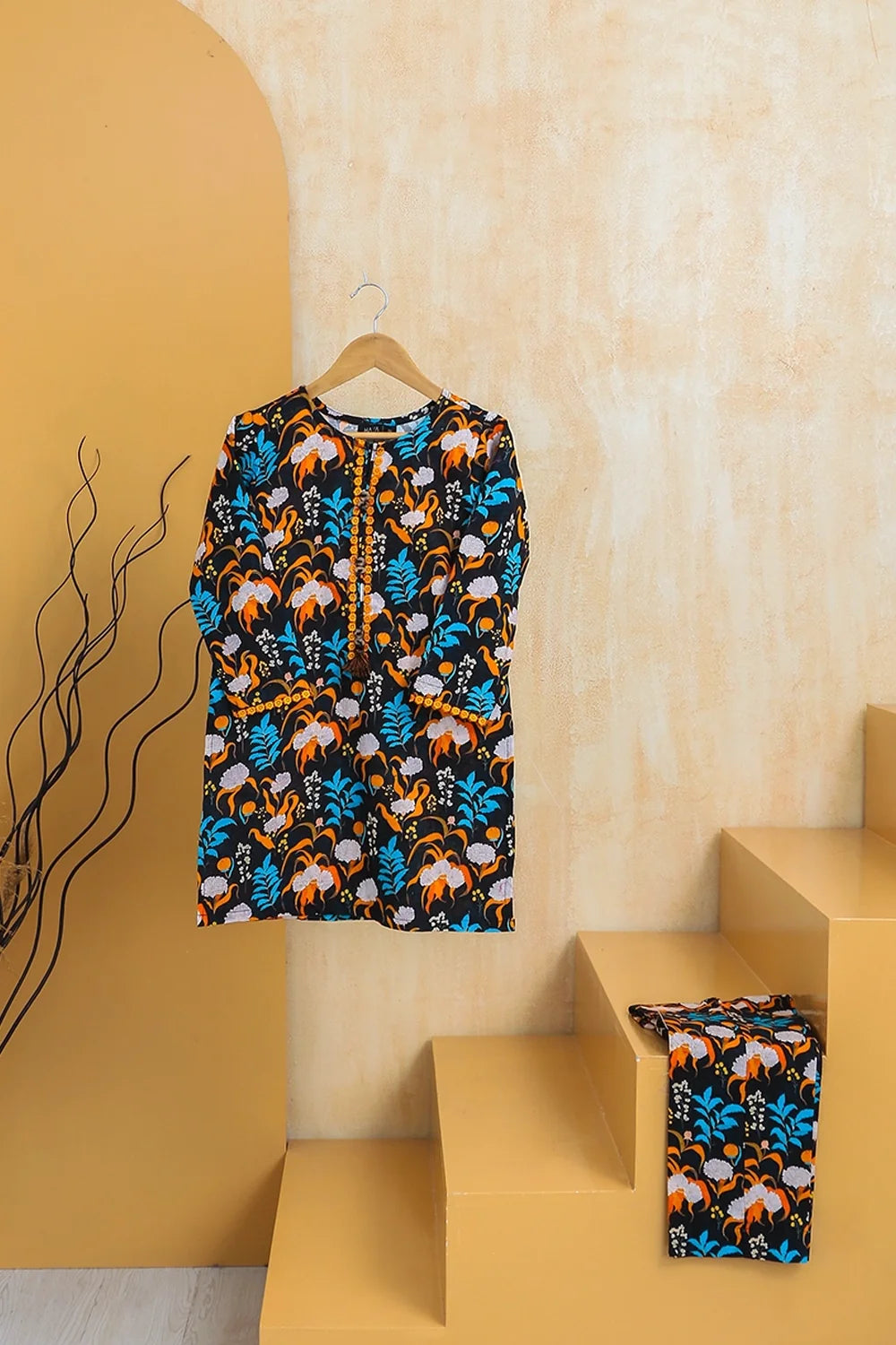2 PIECE PRINTED KHADDAR SUIT