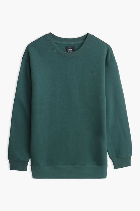 Men Branded Basic Sweatshirt - D/Green