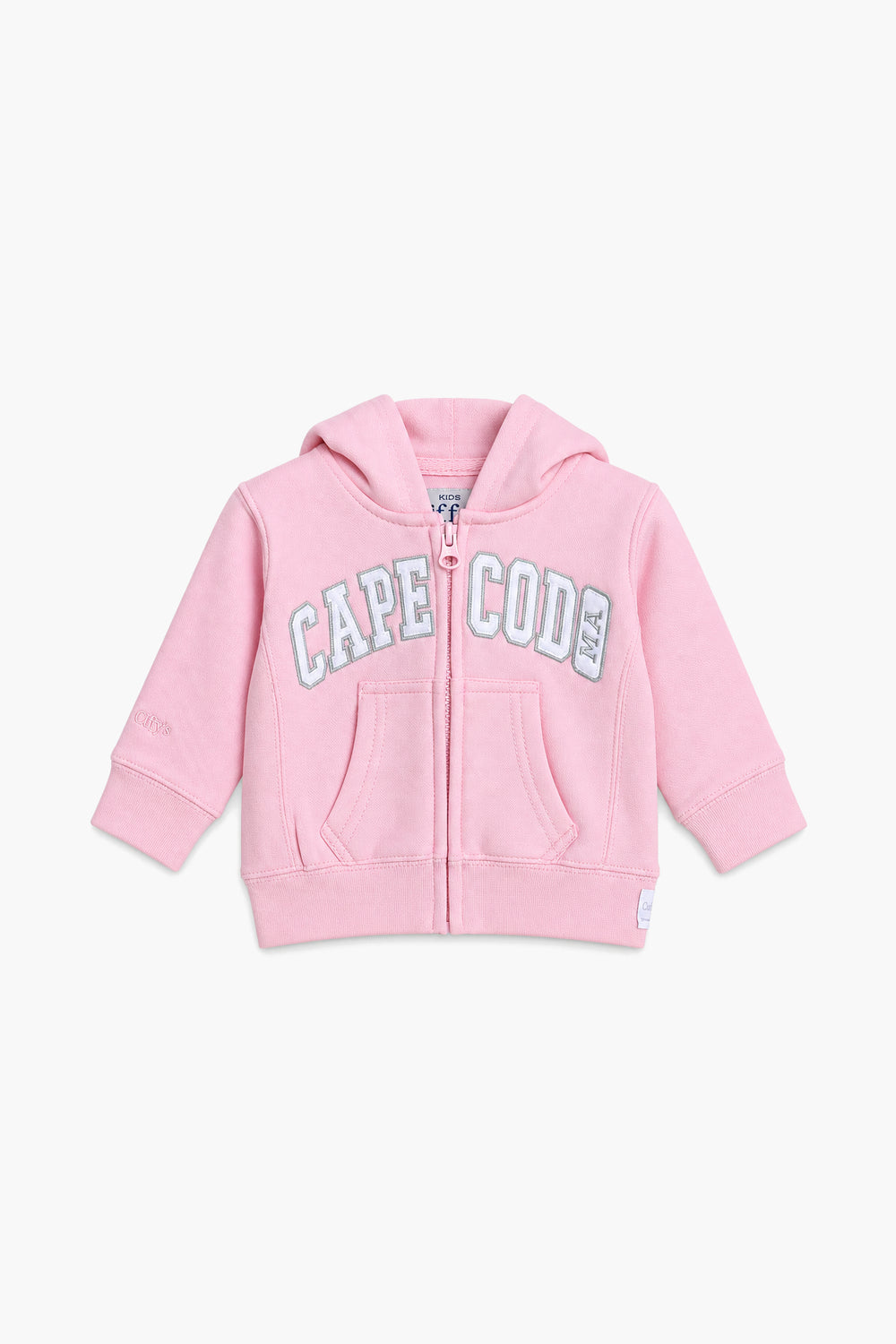 Girls Branded Fleece Graphic Hoodie Zipper - PINK