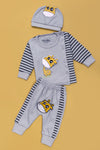 Infant Baby 3-Piece Suit A6 - Grey