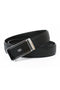 Men Leather Belt Automatic Buckle - Black