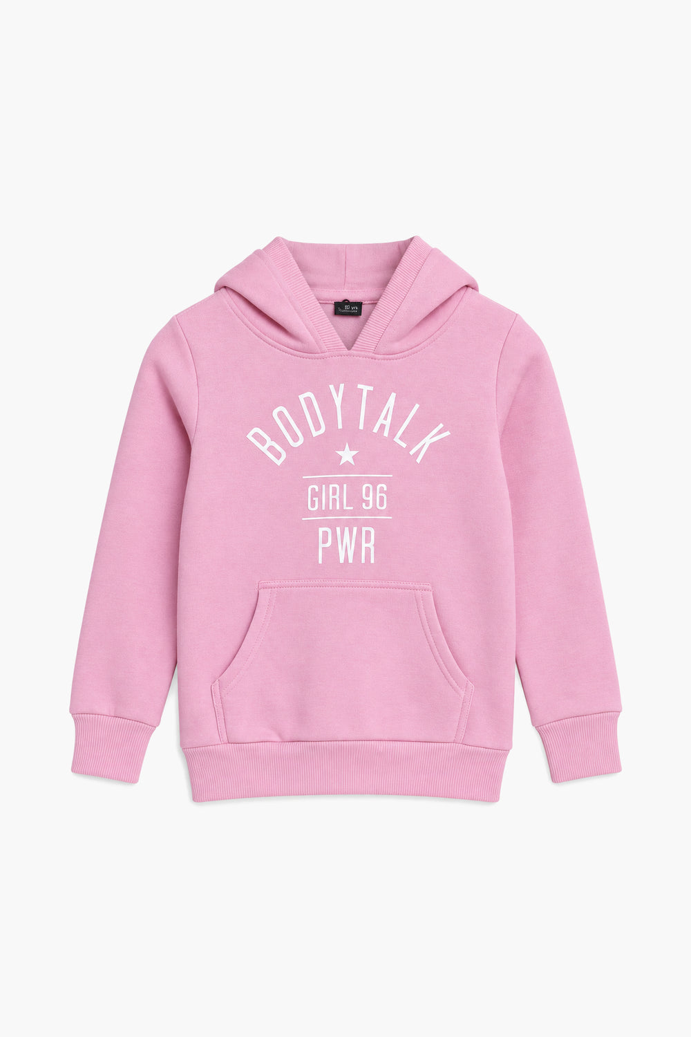 Girls Branded Fleece Graphic Pullover Hoodie - Pink