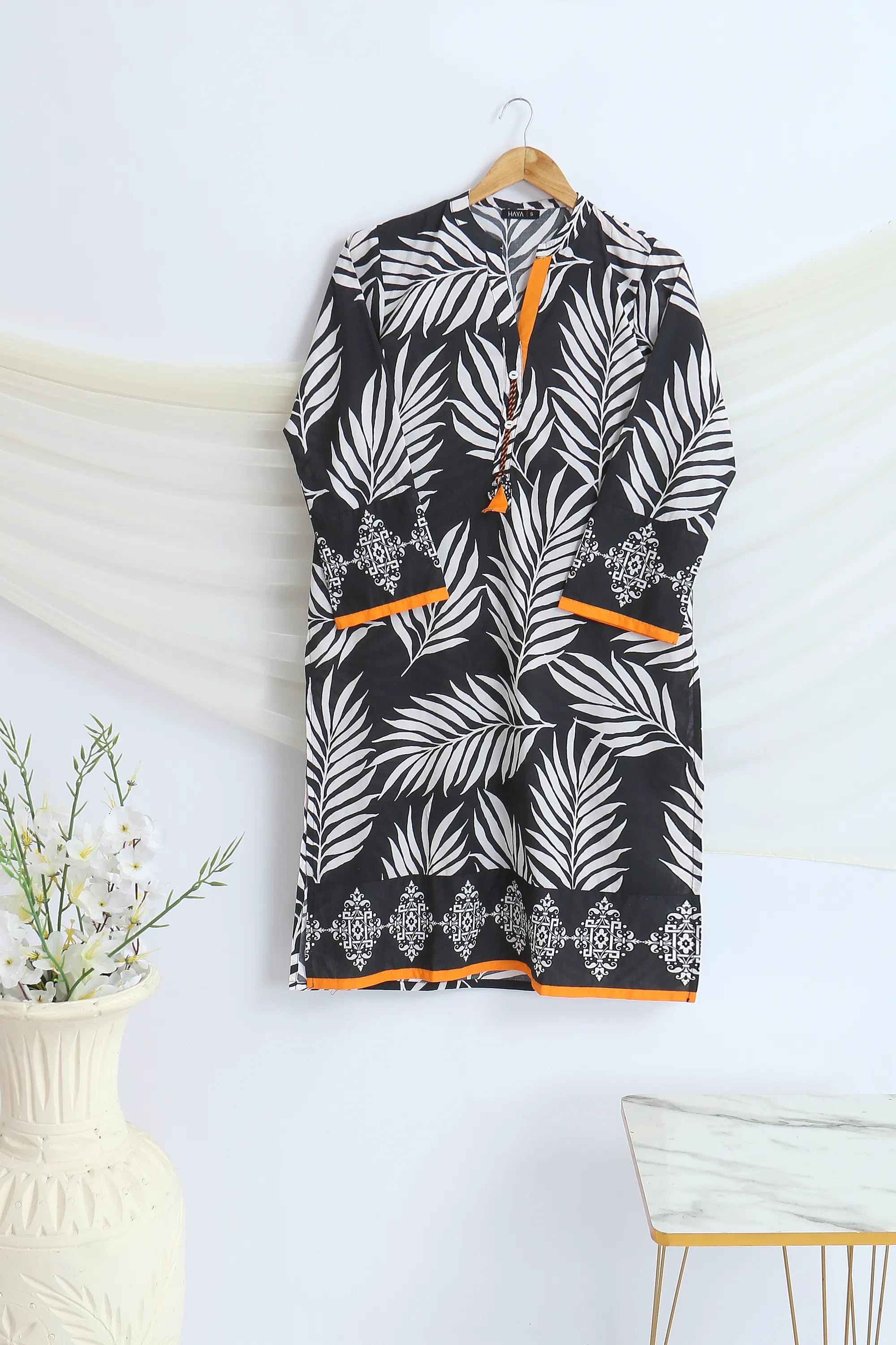 PRINTED LAWN LONG SHIRT